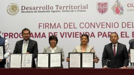 Foto que representa a Firman convenio para construir viviendas en la CDMX