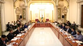 Foto que representa a Rosa Icela Rodríguez se reúne con integrantes del Gabinete para coordinar trabajos rumbo al Mundial de Futbol 2026