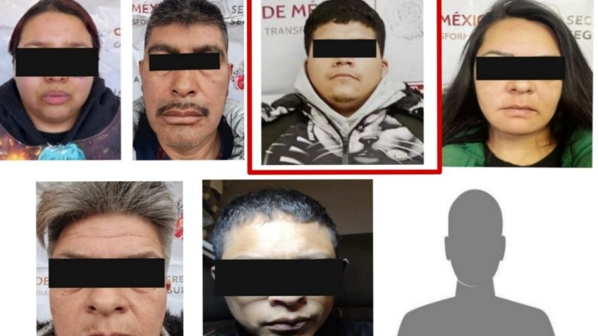 Detienen a siete personas vinculadas a una célula delictiva al servicio del grupo criminal "La Unión Tepito"