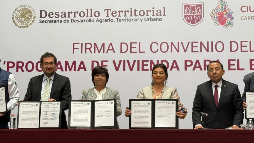 Firman convenio para construir viviendas en la CDMX