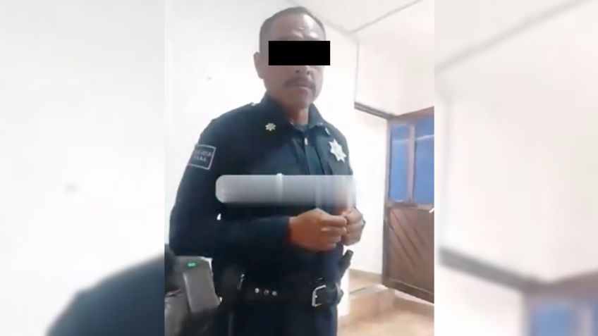 "Aquí todos robamos": despiden a policía municipal que pidió mordida en Tecamachalco | VIDEO