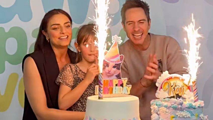 Aislinn Derbez y Mauricio Ochmann se reúnen para celebrar el cumpleaños de su hija Kailani, así fue la fiesta