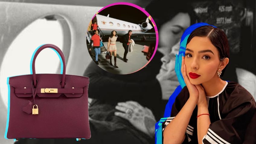 ¿Cuánto cuesta la exclusiva bolsa Birkin de Hermès que llevó Ángela Aguilar al bajar de su avión privado?