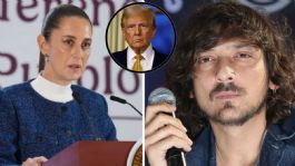 Foto que representa a León Larregui le propone a Sheinbaum una "visa y deportación masiva de gringos" como represalia a aranceles de Trump