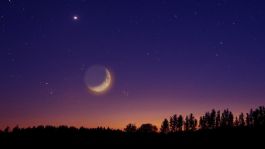 Foto que representa a Cuál es la “estrella” brillante que aparece junto a la luna y será visible durante todo febrero