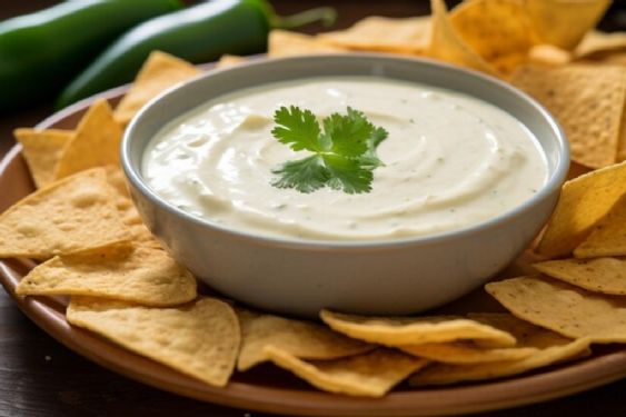 La receta saludable del dip cremoso de cilantro y jalapeño para acompañar las botanas el domingo de Super Bowl