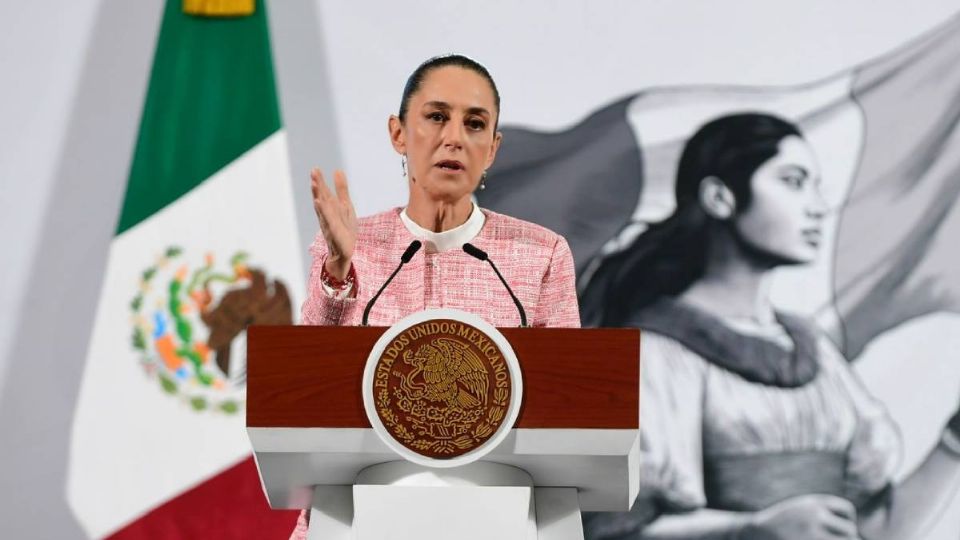 Presidenta de México, Claudia Sheinbaum, durante la mañanera de HOY