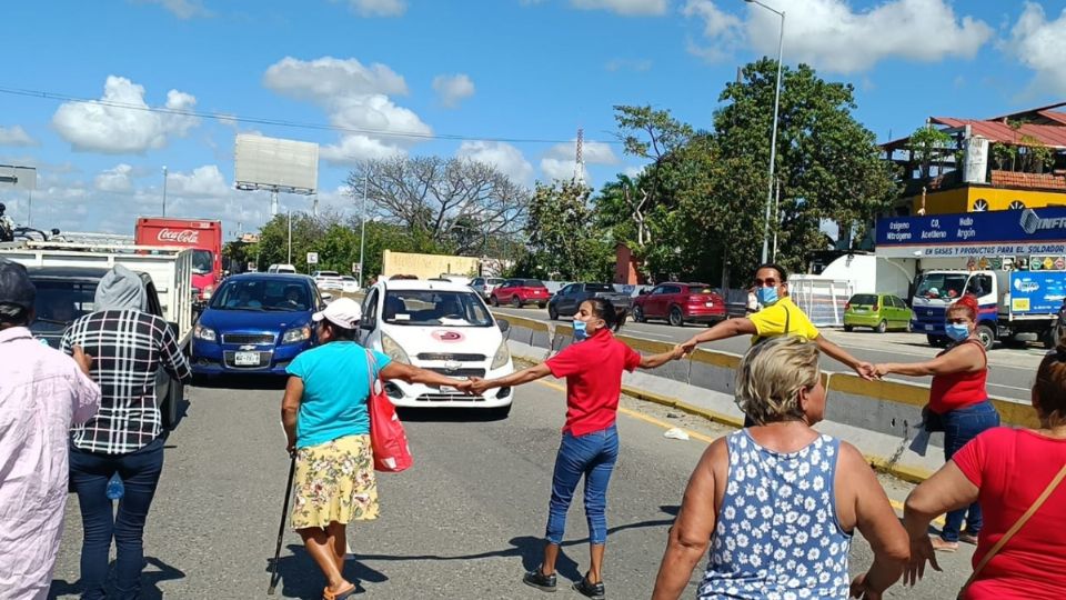 El bloqueo duró aproximadamente 30 minutos