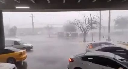 Grababa una tormenta y le cae un rayo justo a lado en NL | VIDEO