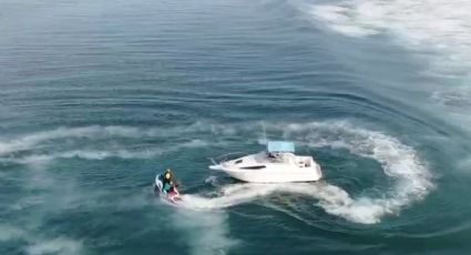 Hombre se pierde con su embarcación a 1000 metros mar adentro; envían drones y logran rescatarlo VIDEO