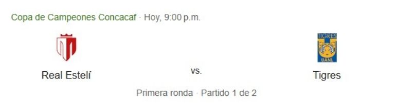 tigres concachampions partido de hoy en vivo