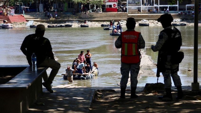 Reportan poca vigilancia por flujo de migrantes en la frontera sur mexicana