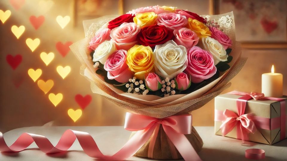 Las flores son uno de los regalos más populares en el Día de San Valentín