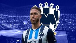 Foto que representa a Sergio Ramos es presentado como nuevo fichaje de los Rayados de Monterrey