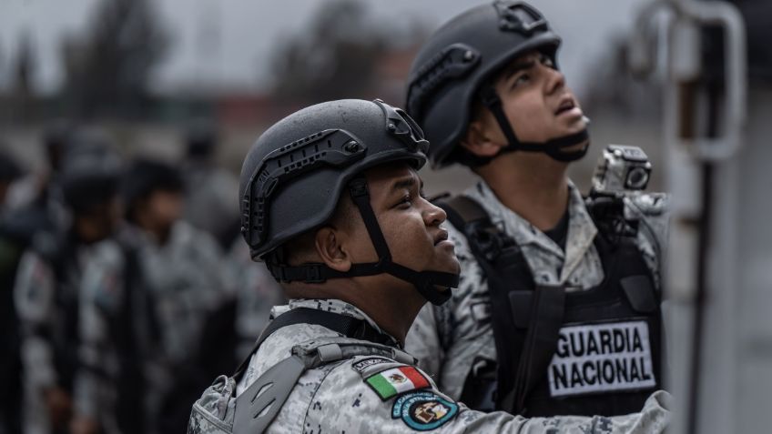 Arriban elementos de la Guardia Nacional a Colombia, en Nuevo León