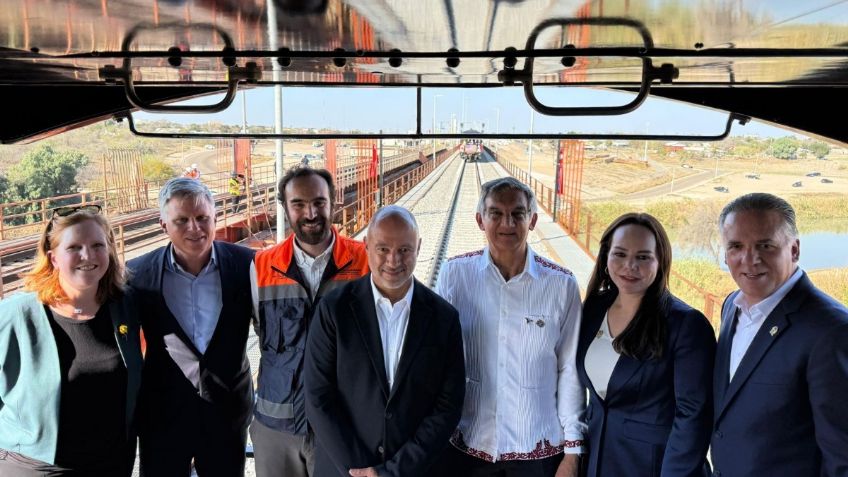 Inauguran Américo, SICT y CPKC, puente ferroviario que duplicará intercambio comercial