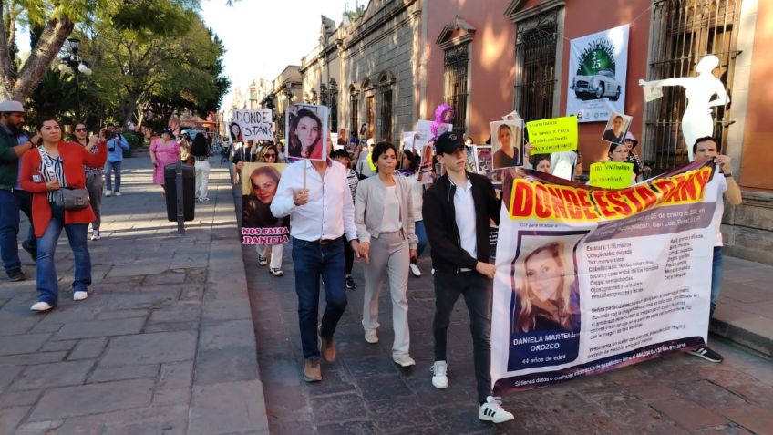 Familiares y amigos de Daniela Martel marchan en San Luis Potosí, exigen la aparición de la joven