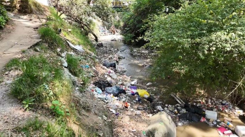 Retiran 15 toneladas de desechos en barrancas de Tlapechico en Álvaro Obregón