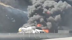 Pipa explota tras chocar en la México-Querétaro, no hay paso a CDMX: VIDEO