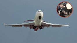 Foto que representa a Amarran a su asiento a pasajero que enloqueció en pleno vuelo y rompió la ventana del avión | VIDEO