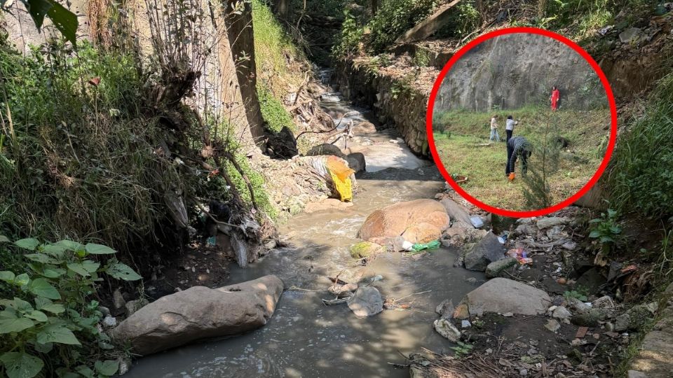 Además de la limpieza de la presa, la Alcaldía Álvaro Obregón está trabajando en la recuperación de la barranca de Texcalatlaco, en coordinación con la Alcaldía La Magdalena Contreras