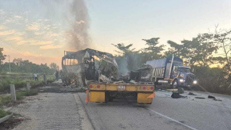 Accidente en carretera de Tabasco