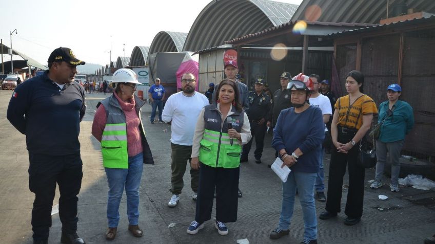 Brugada visita zona de incendio en la CEDA; anuncia apoyos para afectados