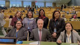 Foto que representa a Mónica Soto destaca en la ONU el avance de México en protección de derechos político-electorales de las mujeres