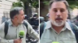 Foto que representa a Periodista es casi alcanzado por una bala, durante manifestaciones en Argentina