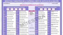 Foto que representa a Así serán las boletas para la elección judicial