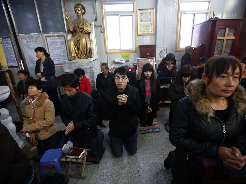 Católicos. cristianismo en China