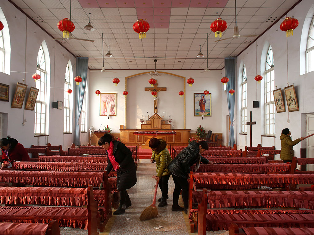 Católicos. Cristianismo en China