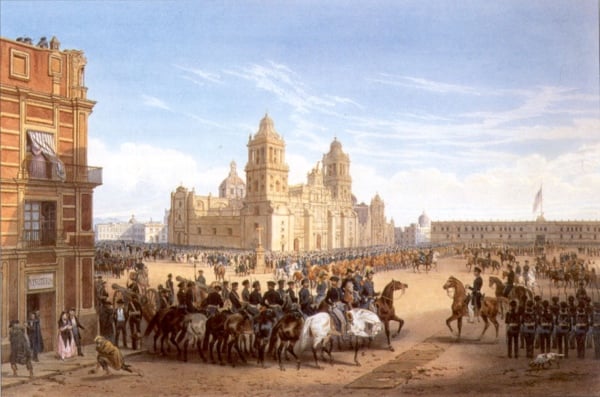 FOTO: Entrada del Ejército Invasor a la Ciudad de México, 1848