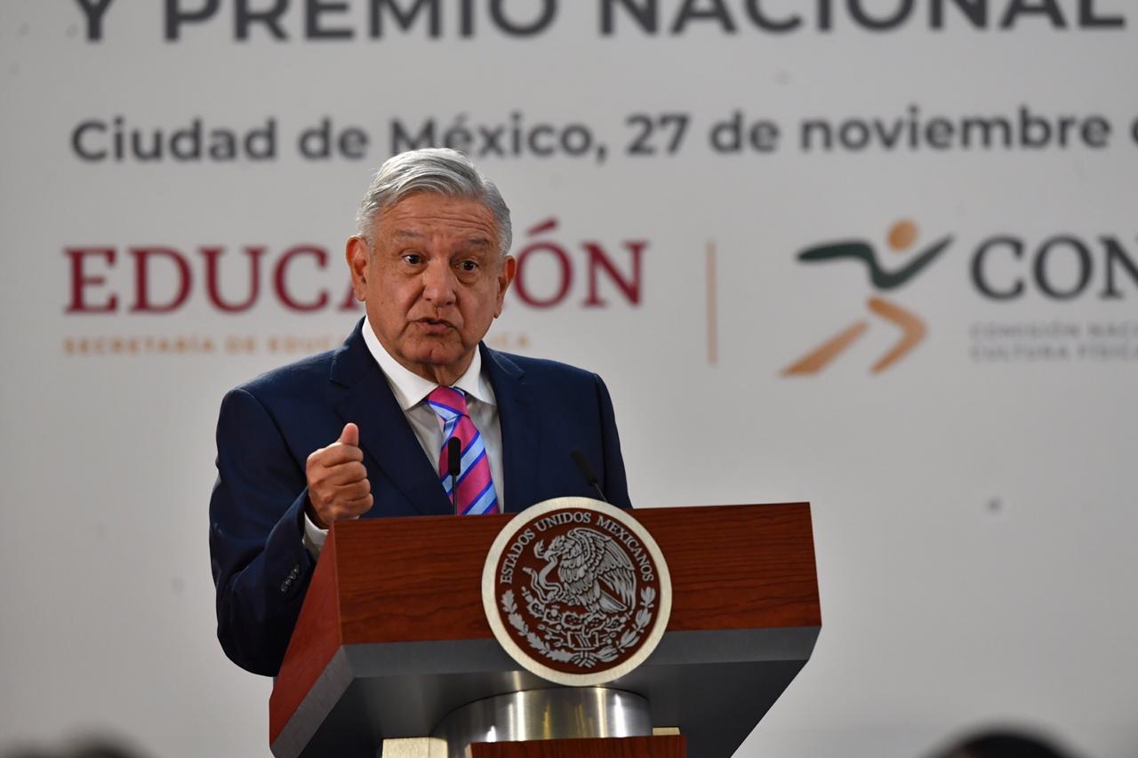 AMLO entrega Premio Nacional del Deporte