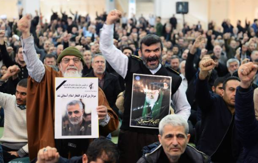 Protestas por el asesinato de Qasem Soleimani. Foto: Getty Images. 