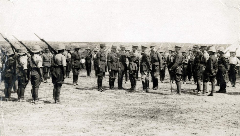 Fuerzas de la Triple Entente. Foto: Archivo publicada por el Historial de Peronne. 