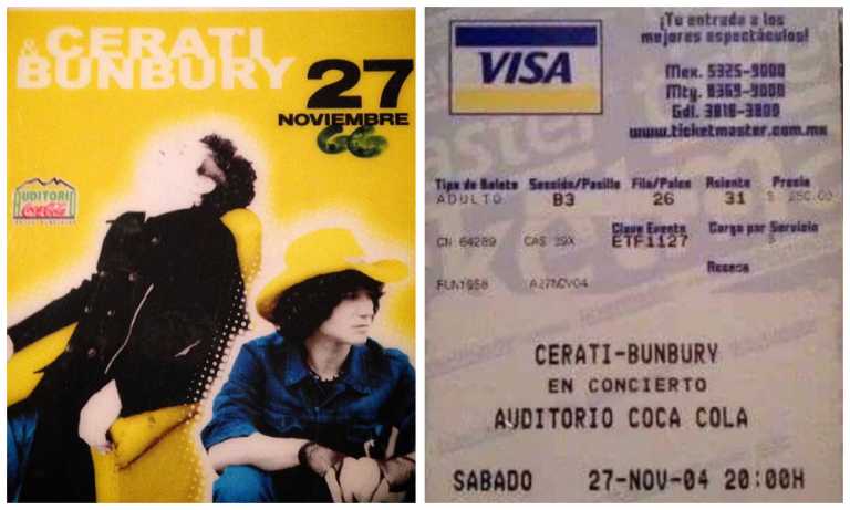 Gustavo Cerati y Enrique Bunbury en Monterrey