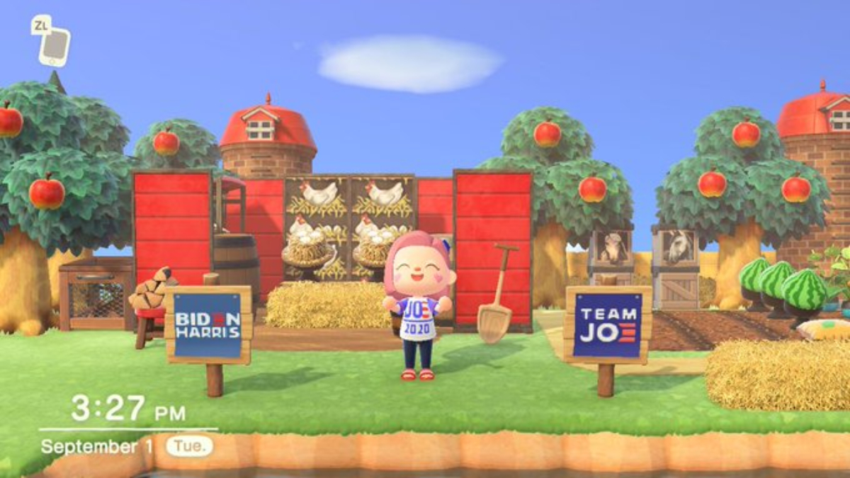 Usuarios de Animal Crossing apoyan a Joe Biden